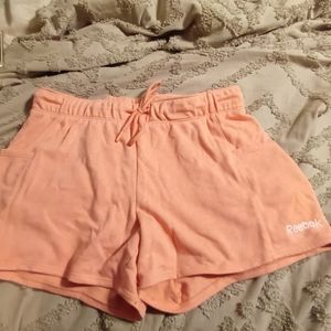 Women's Creamsicle/Pastel Orange Reebok Athletic Running Shorts Size M
